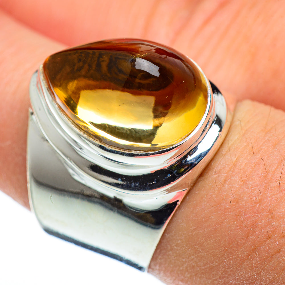 Citrine Rings handcrafted by Ana Silver Co - RING48438