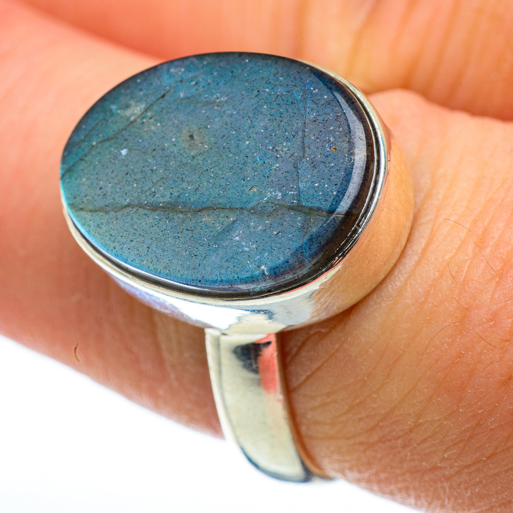 Labradorite Rings handcrafted by Ana Silver Co - RING48510