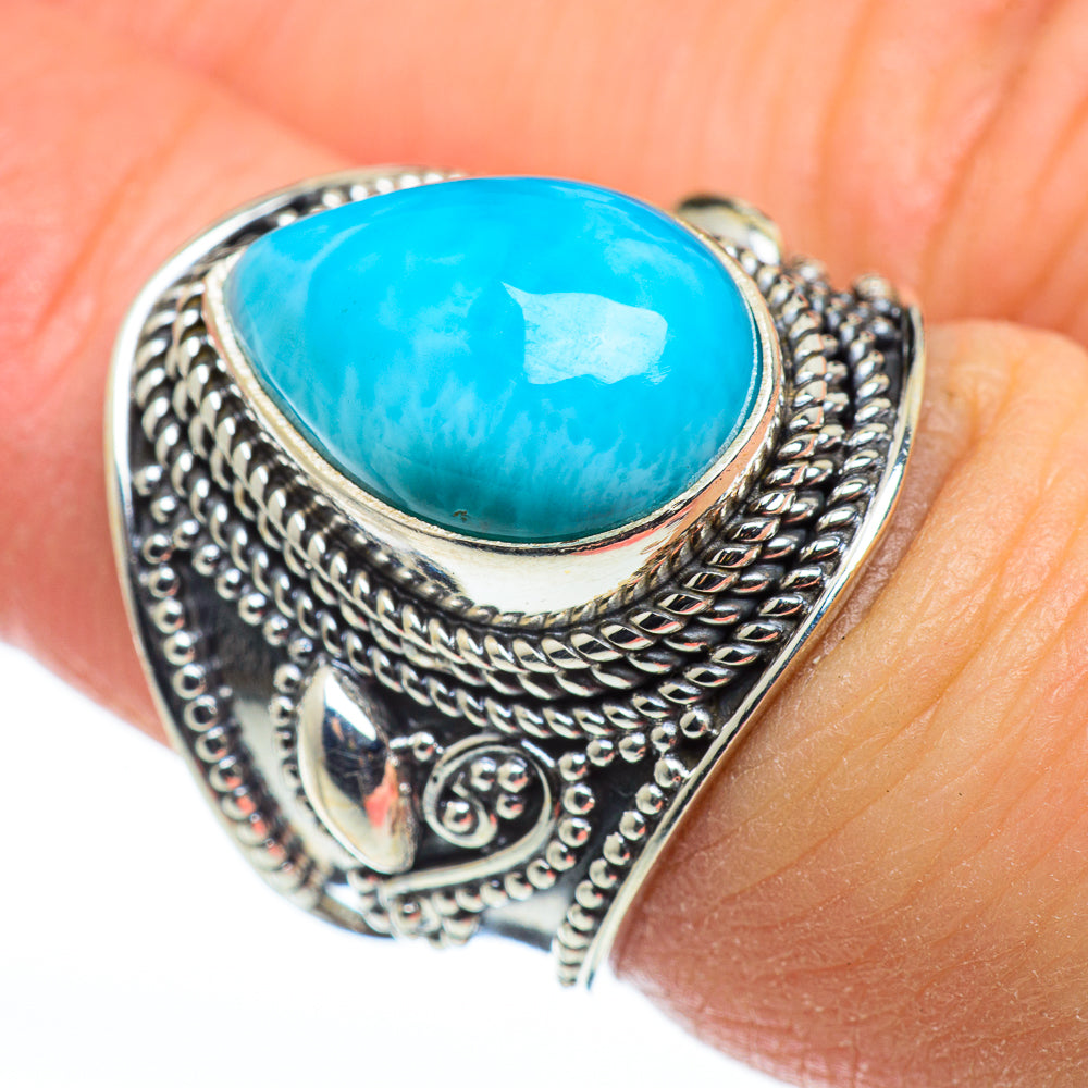 Larimar Rings handcrafted by Ana Silver Co - RING48540