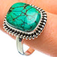 Tibetan Turquoise Rings handcrafted by Ana Silver Co - RING48544