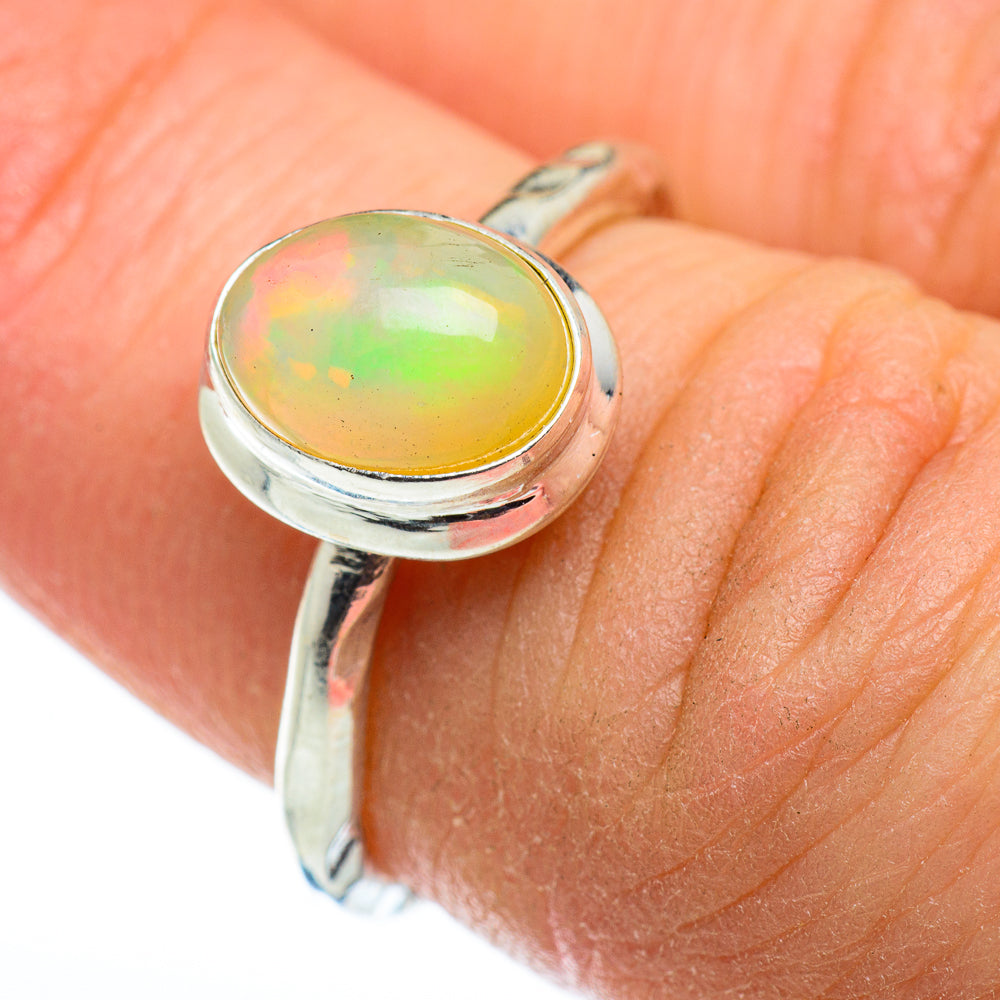 Ethiopian Opal Rings handcrafted by Ana Silver Co - RING48558