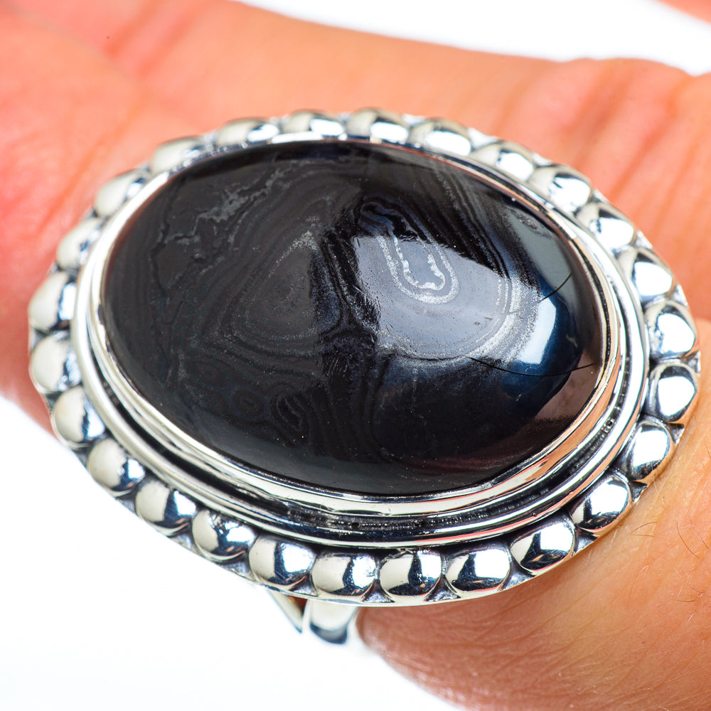 Psilomelane Rings handcrafted by Ana Silver Co - RING48652
