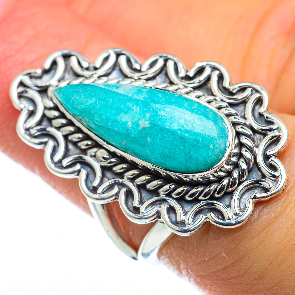 Amazonite Rings handcrafted by Ana Silver Co - RING48738