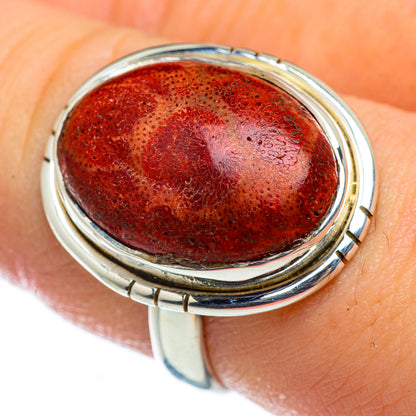 Sponge Coral Rings handcrafted by Ana Silver Co - RING48745