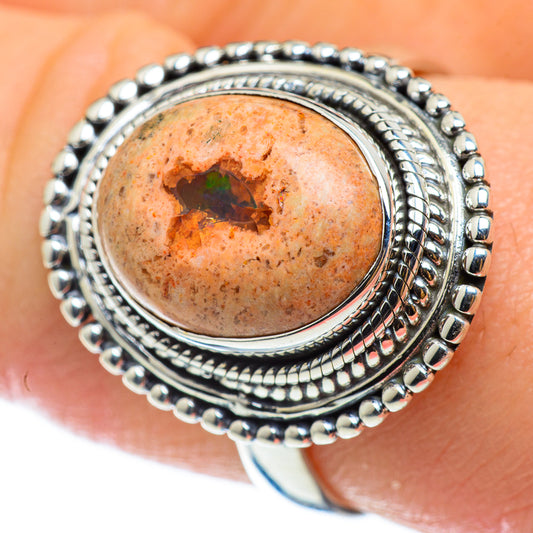 Mexican Fire Opal Rings handcrafted by Ana Silver Co - RING48761