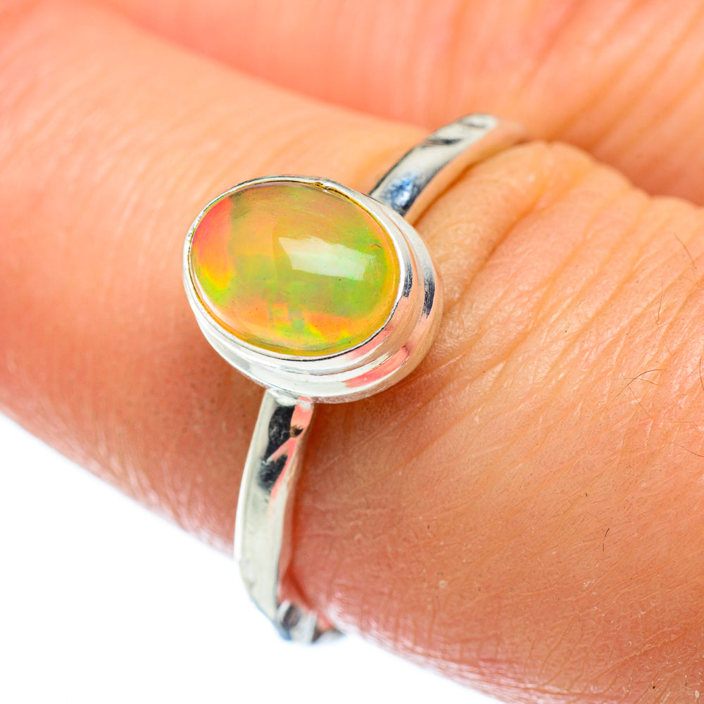 Ethiopian Opal Rings handcrafted by Ana Silver Co - RING48867