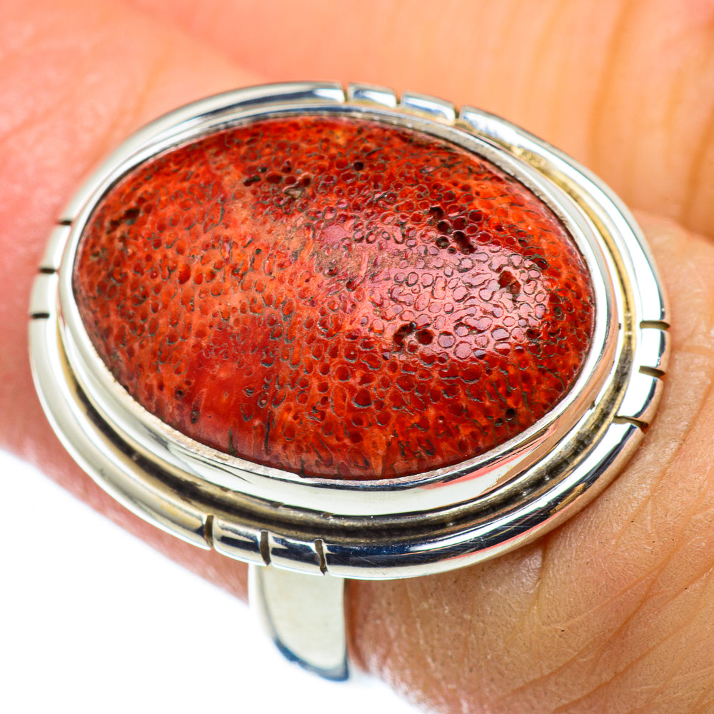 Sponge Coral Rings handcrafted by Ana Silver Co - RING48879