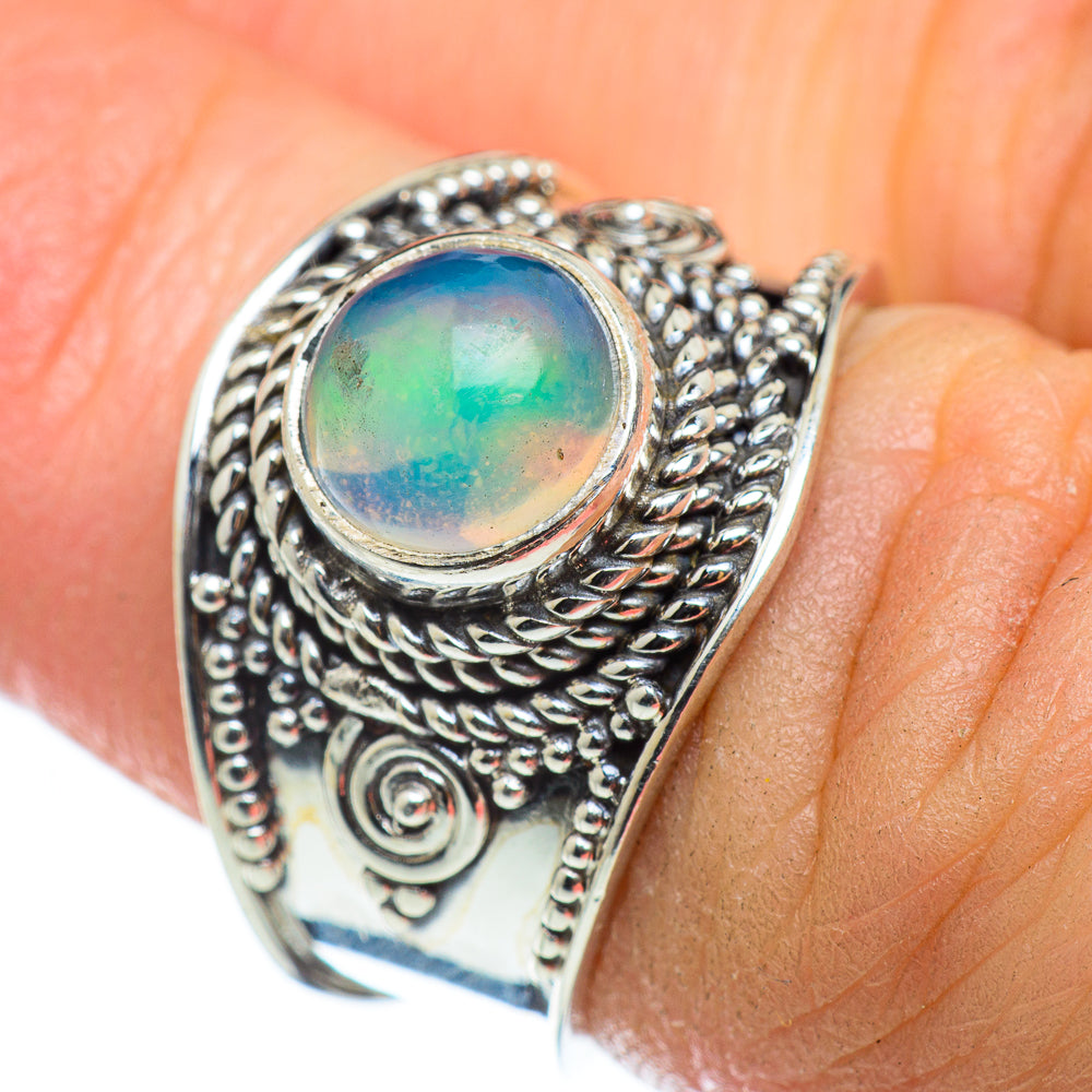 Ethiopian Opal Rings handcrafted by Ana Silver Co - RING48898