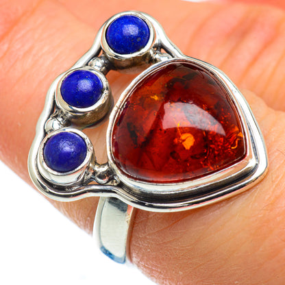 Baltic Amber Rings handcrafted by Ana Silver Co - RING48946