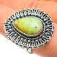 Lemon Chrysoprase Rings handcrafted by Ana Silver Co - RING49024
