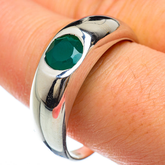 Green Onyx Rings handcrafted by Ana Silver Co - RING49097