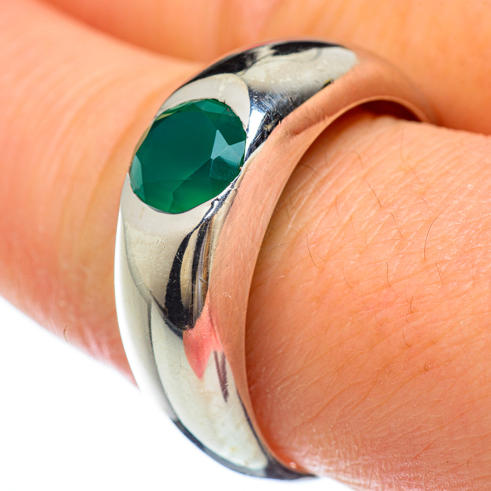 Green Onyx Rings handcrafted by Ana Silver Co - RING49130