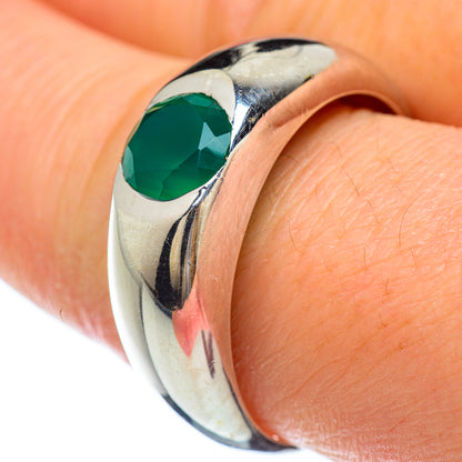Green Onyx Rings handcrafted by Ana Silver Co - RING49130