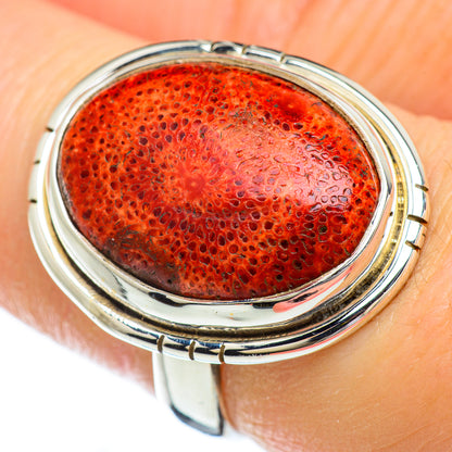 Sponge Coral Rings handcrafted by Ana Silver Co - RING49171