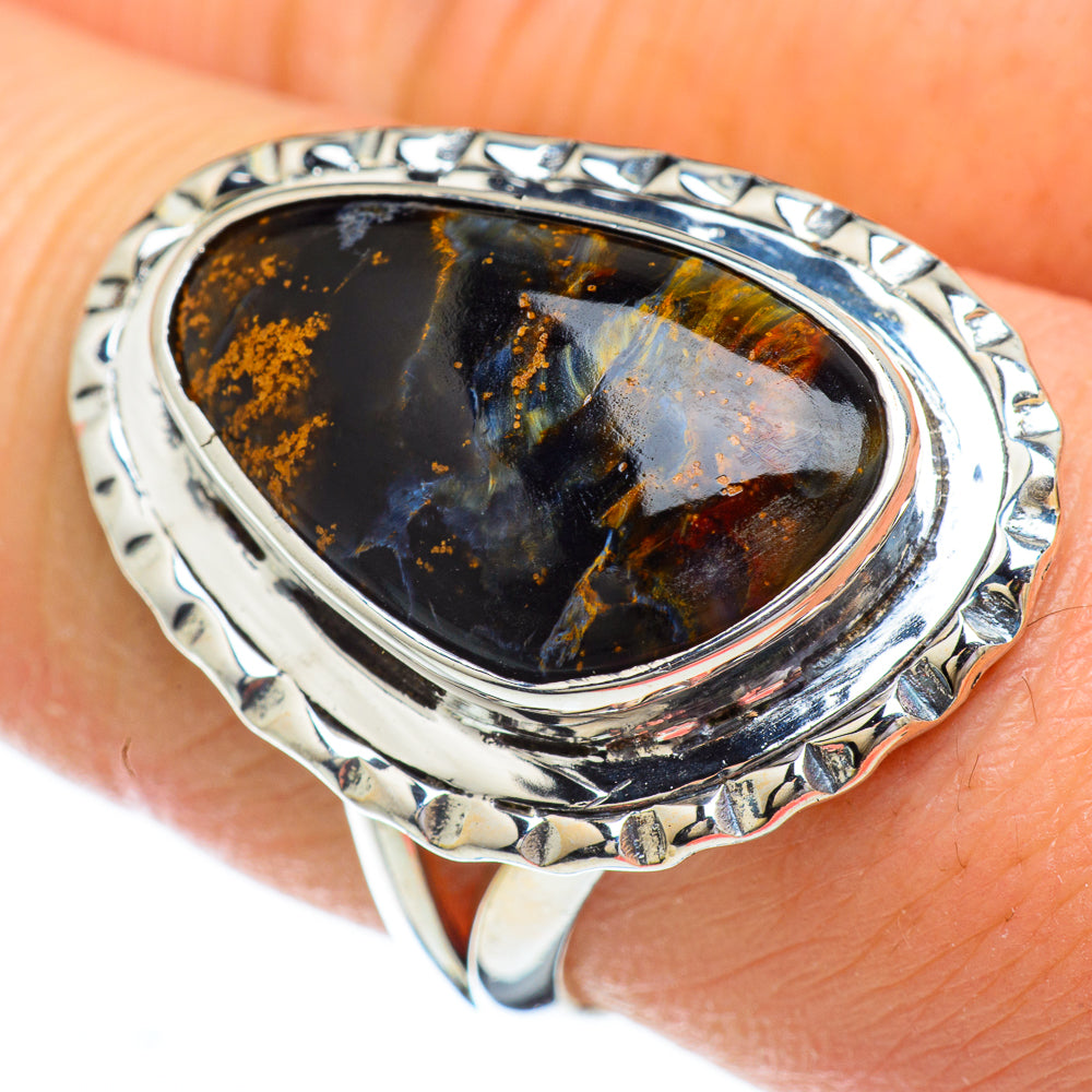 Pietersite Rings handcrafted by Ana Silver Co - RING49181