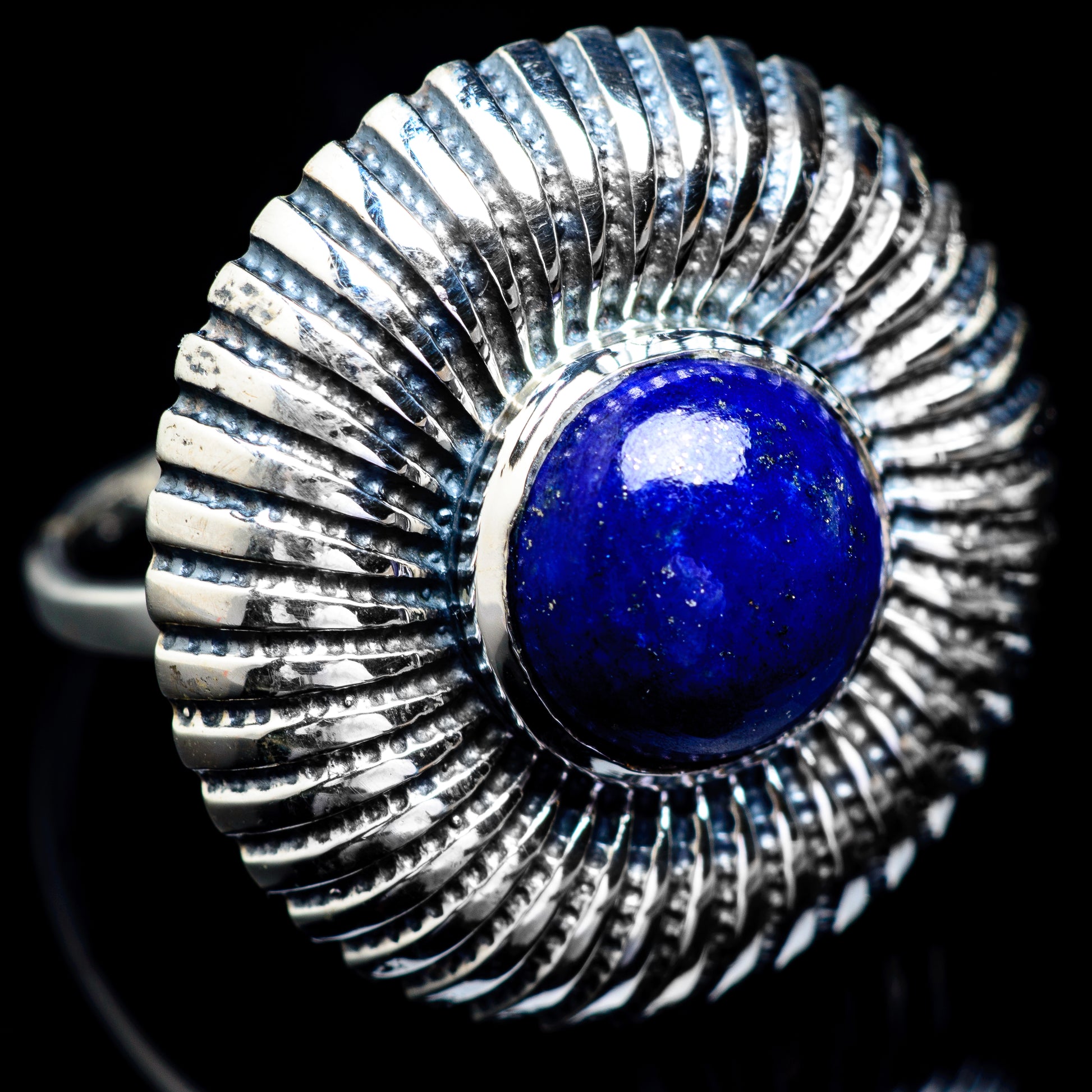 Lapis Lazuli Rings handcrafted by Ana Silver Co - RING4931