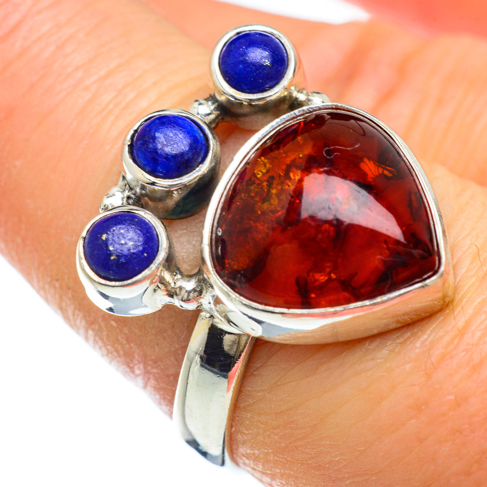 Baltic Amber Rings handcrafted by Ana Silver Co - RING49322