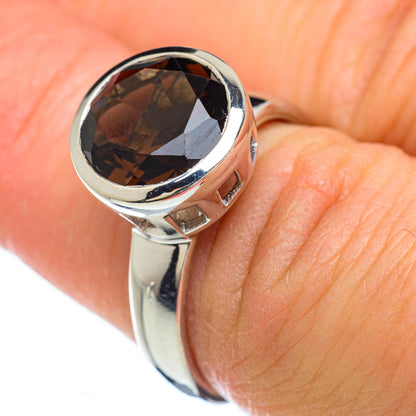 Smoky Quartz Rings handcrafted by Ana Silver Co - RING49344