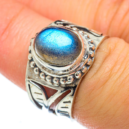 Labradorite Rings handcrafted by Ana Silver Co - RING49360