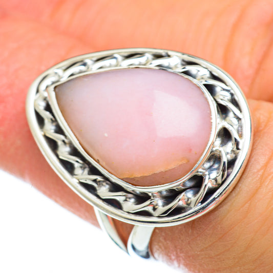 Pink Opal Rings handcrafted by Ana Silver Co - RING49369