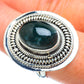 Green Moss Agate Rings handcrafted by Ana Silver Co - RING49421
