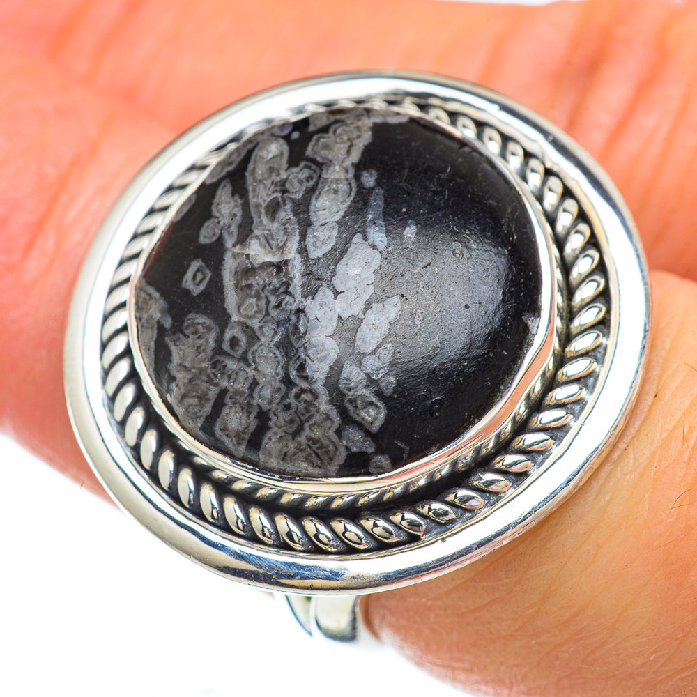 Chrysanthemum Stone Rings handcrafted by Ana Silver Co - RING49473