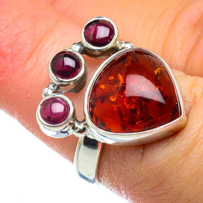 Baltic Amber Rings handcrafted by Ana Silver Co - RING49539