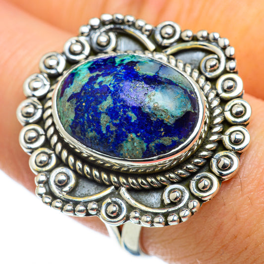 Azurite Rings handcrafted by Ana Silver Co - RING49554