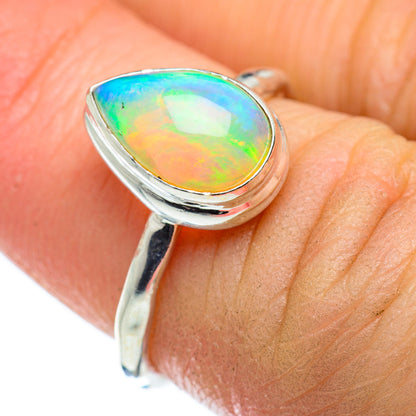 Ethiopian Opal Rings handcrafted by Ana Silver Co - RING49558