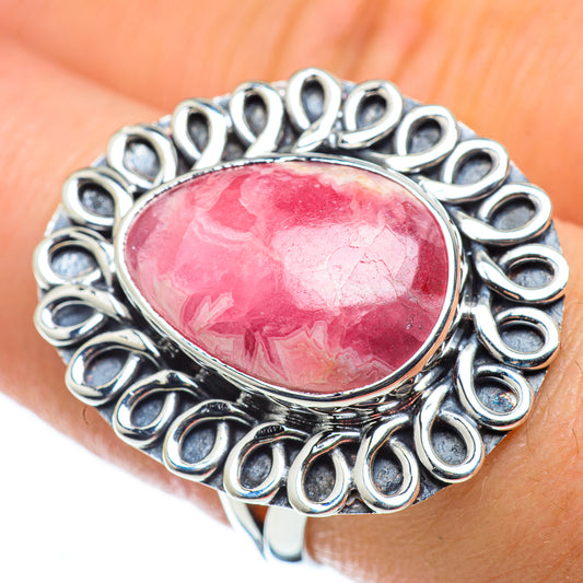 Rhodochrosite Rings handcrafted by Ana Silver Co - RING49575