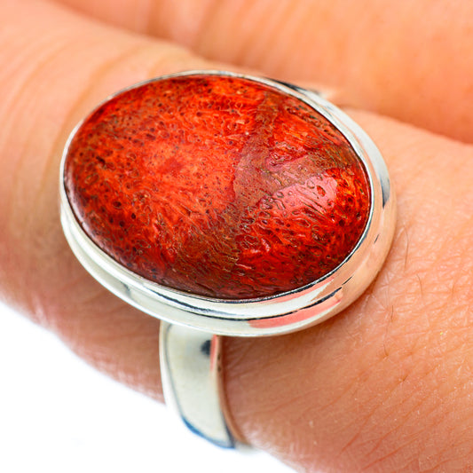 Sponge Coral Rings handcrafted by Ana Silver Co - RING49610