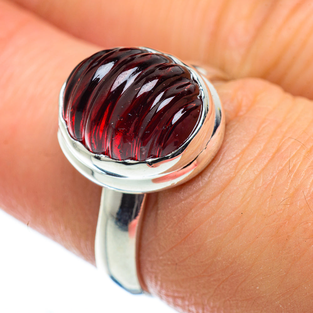 Garnet Rings handcrafted by Ana Silver Co - RING49650
