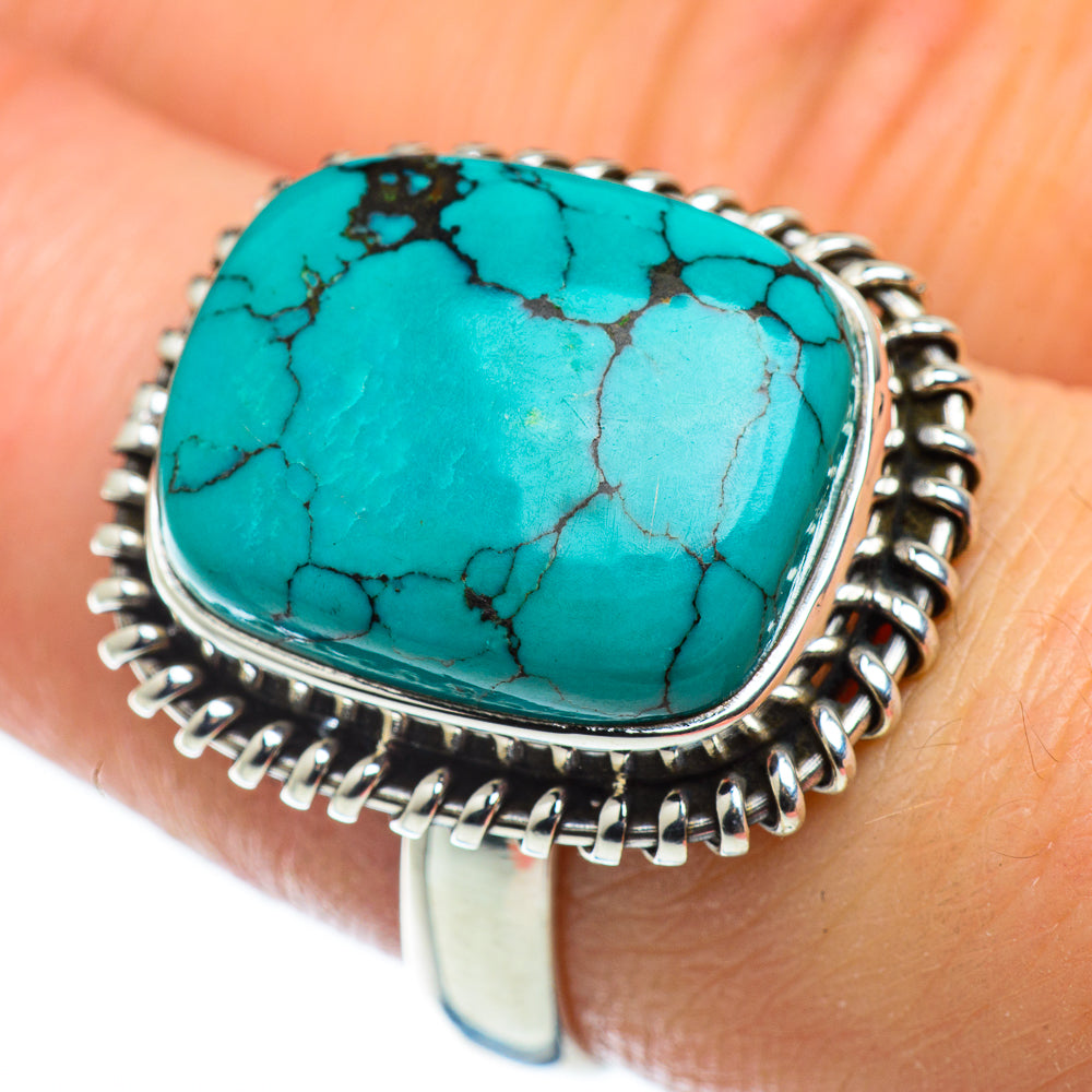 Tibetan Turquoise Rings handcrafted by Ana Silver Co - RING49673