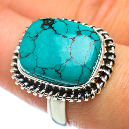 Tibetan Turquoise Rings handcrafted by Ana Silver Co - RING49673