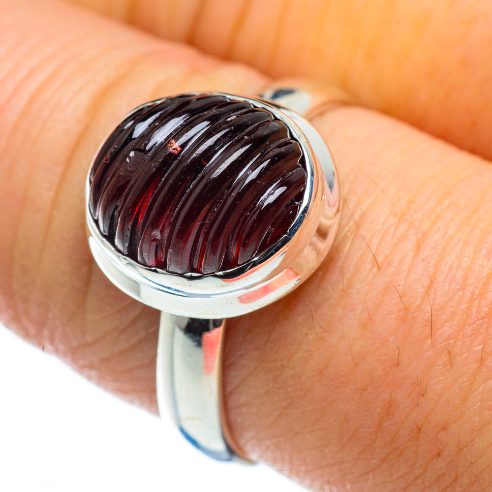 Garnet Rings handcrafted by Ana Silver Co - RING49684