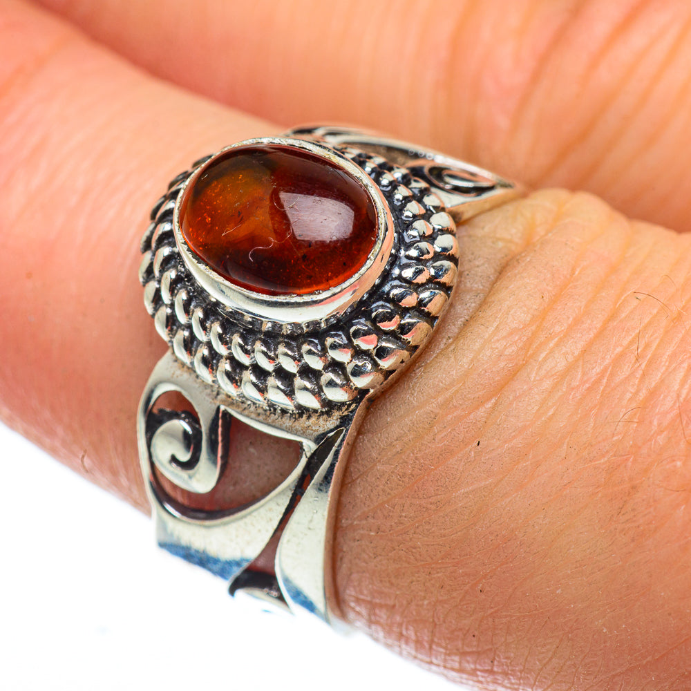 Baltic Amber Rings handcrafted by Ana Silver Co - RING49714