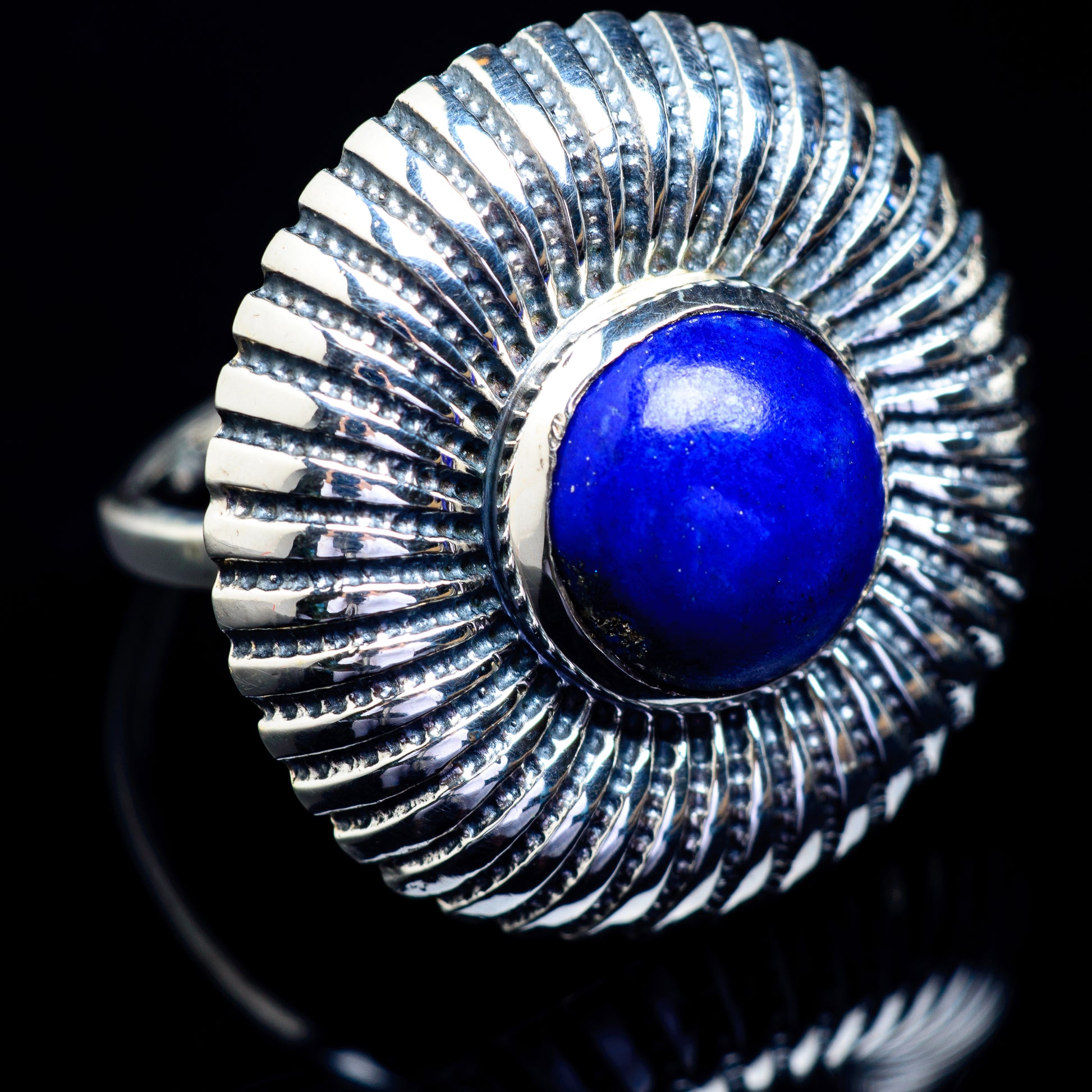 Lapis Lazuli Rings handcrafted by Ana Silver Co - RING4972