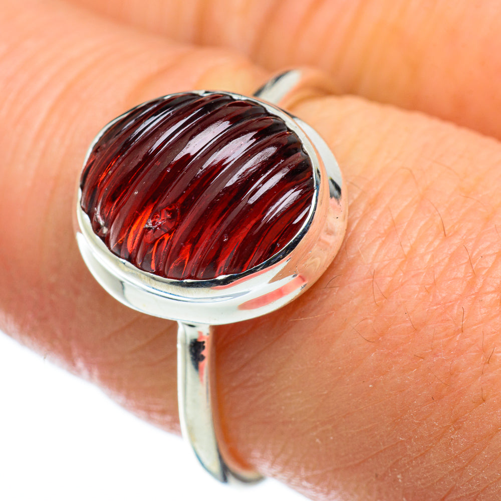 Garnet Rings handcrafted by Ana Silver Co - RING49752
