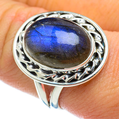 Labradorite Rings handcrafted by Ana Silver Co - RING49770