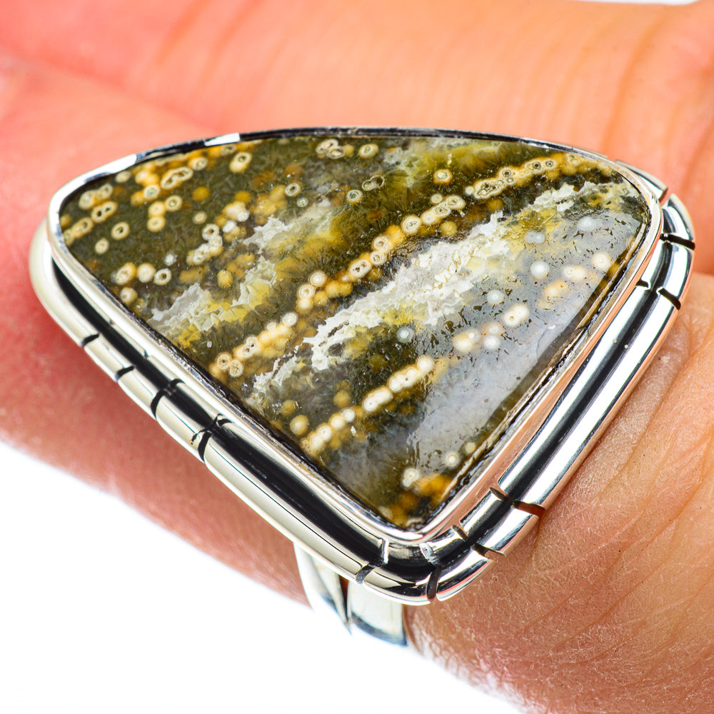 Ocean Jasper Rings handcrafted by Ana Silver Co - RING49864