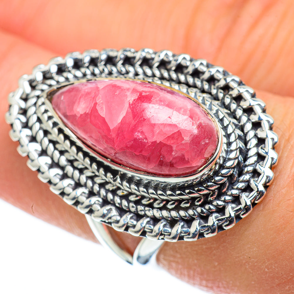 Rhodochrosite Rings handcrafted by Ana Silver Co - RING49871