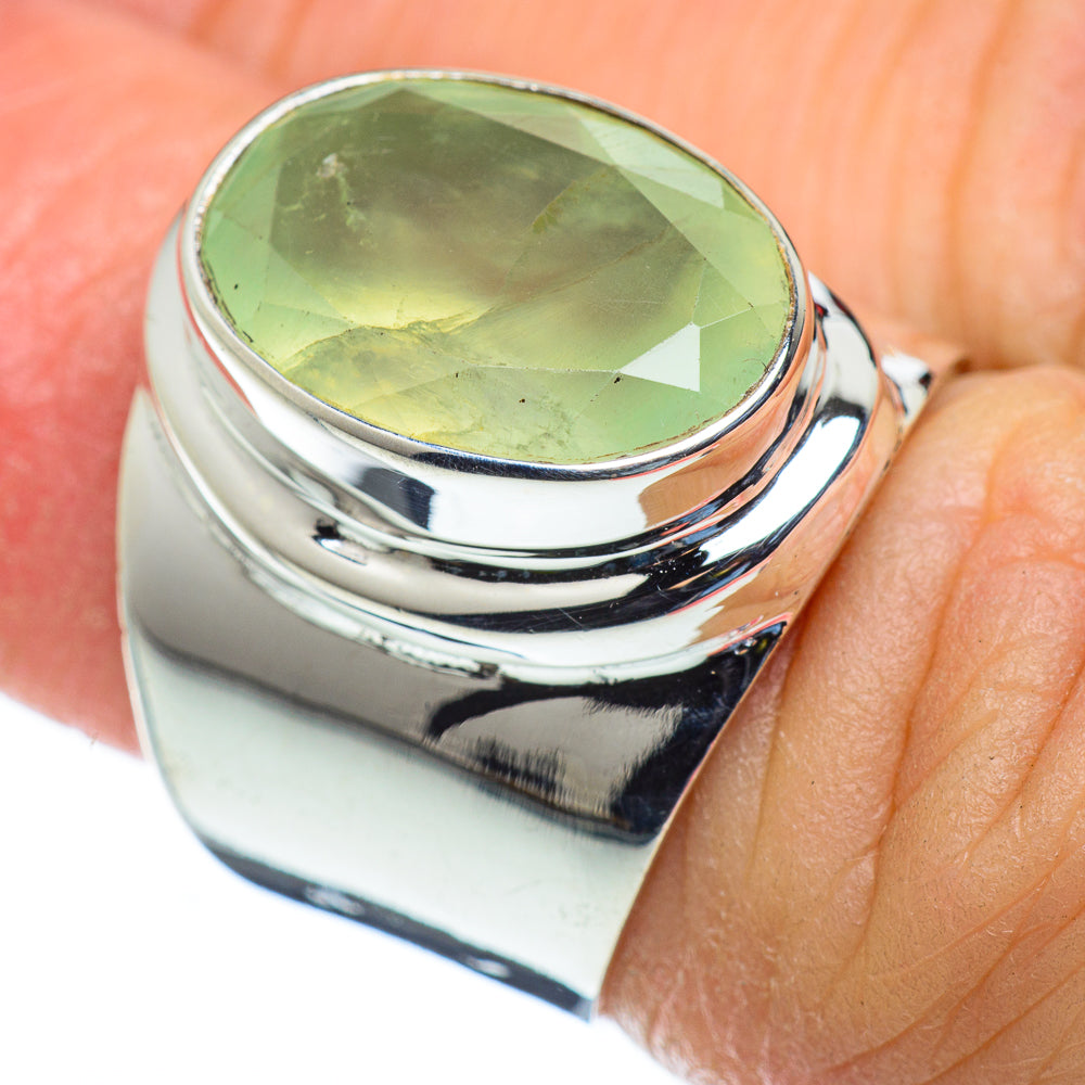 Prehnite Rings handcrafted by Ana Silver Co - RING49927