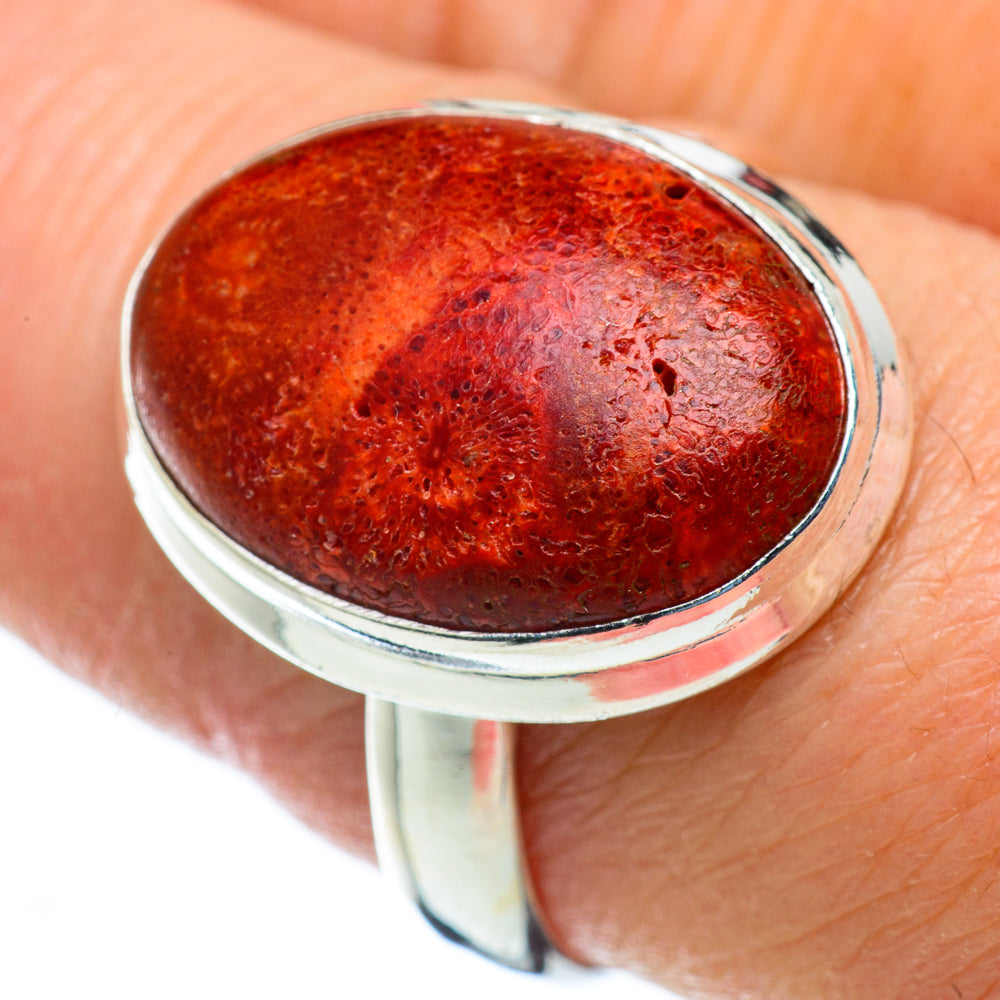 Sponge Coral Rings handcrafted by Ana Silver Co - RING49964