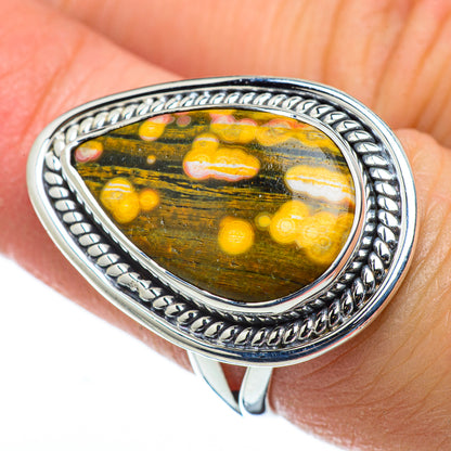 Ocean Jasper Rings handcrafted by Ana Silver Co - RING50025