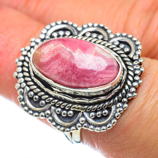 Rhodochrosite Rings handcrafted by Ana Silver Co - RING50032