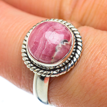 Rhodochrosite Rings handcrafted by Ana Silver Co - RING50033