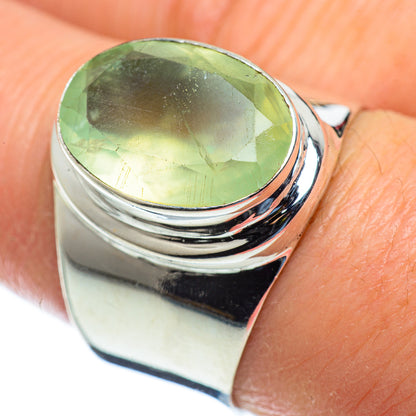Prehnite Rings handcrafted by Ana Silver Co - RING50083