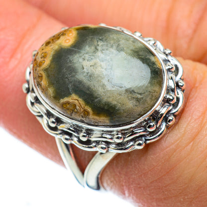 Ocean Jasper Rings handcrafted by Ana Silver Co - RING50101