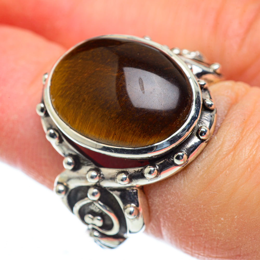 Tiger Eye Rings handcrafted by Ana Silver Co - RING50160