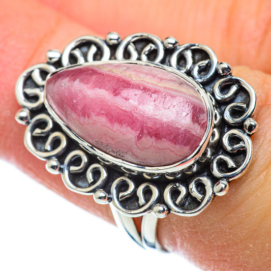 Rhodochrosite Rings handcrafted by Ana Silver Co - RING50168